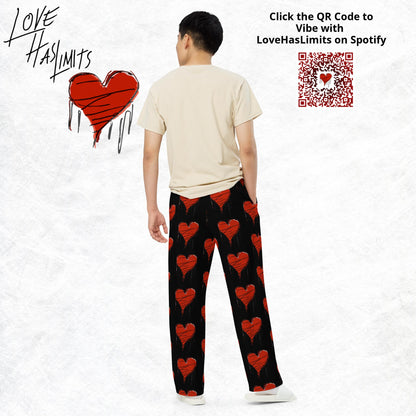 LoveHasLimits I HEART U Wide-Leg Pants