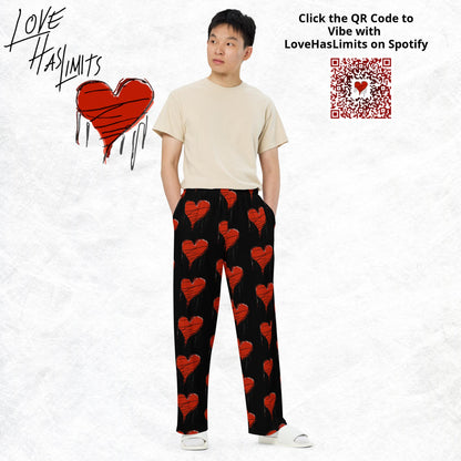 LoveHasLimits I HEART U Wide-Leg Pants