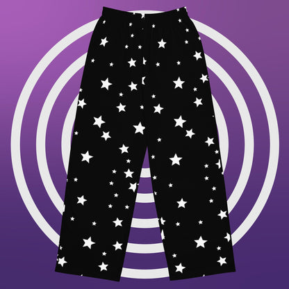 Black Star Wide-Leg Pants