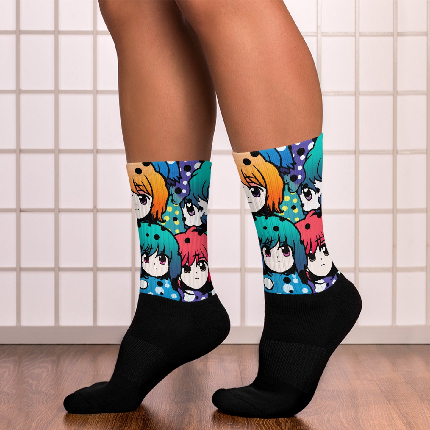 Hair Band Anime Socks