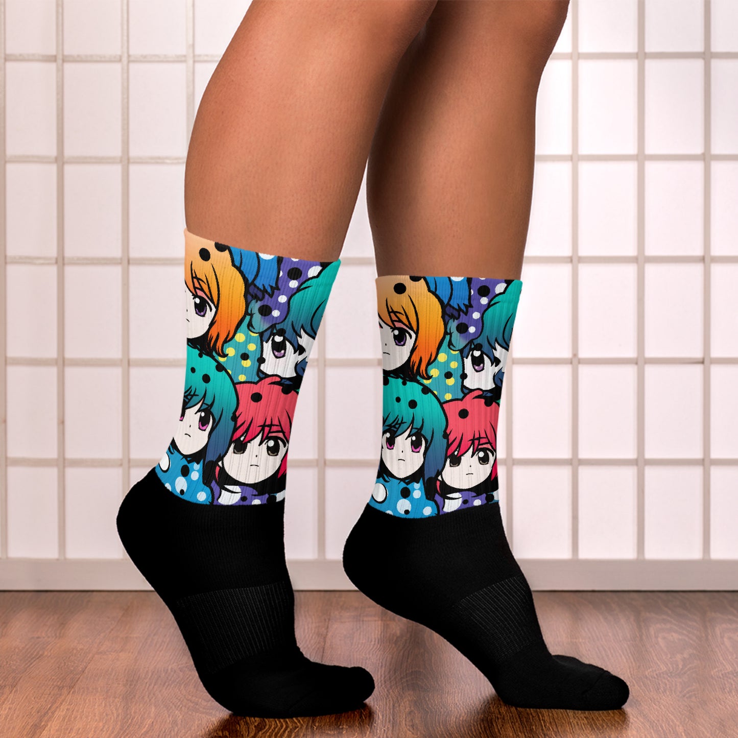 Hair Band Anime Socks