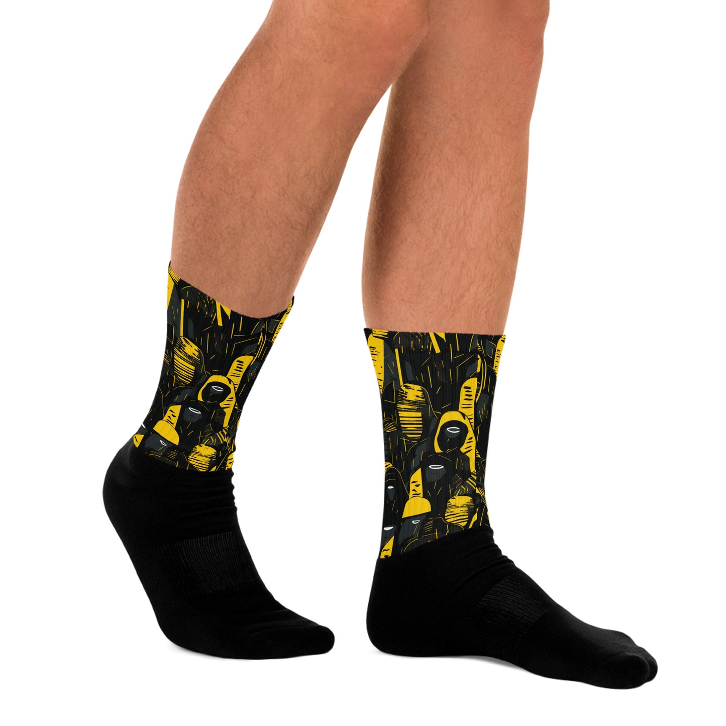 Black and Yellow Socks