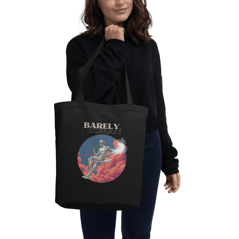 Barely Human Smoking Eco Tote Bag