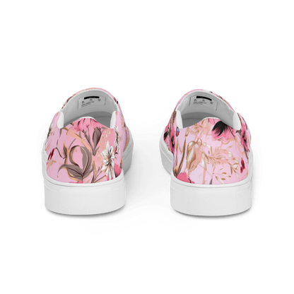 Pink Flower Women’s Slip-ons