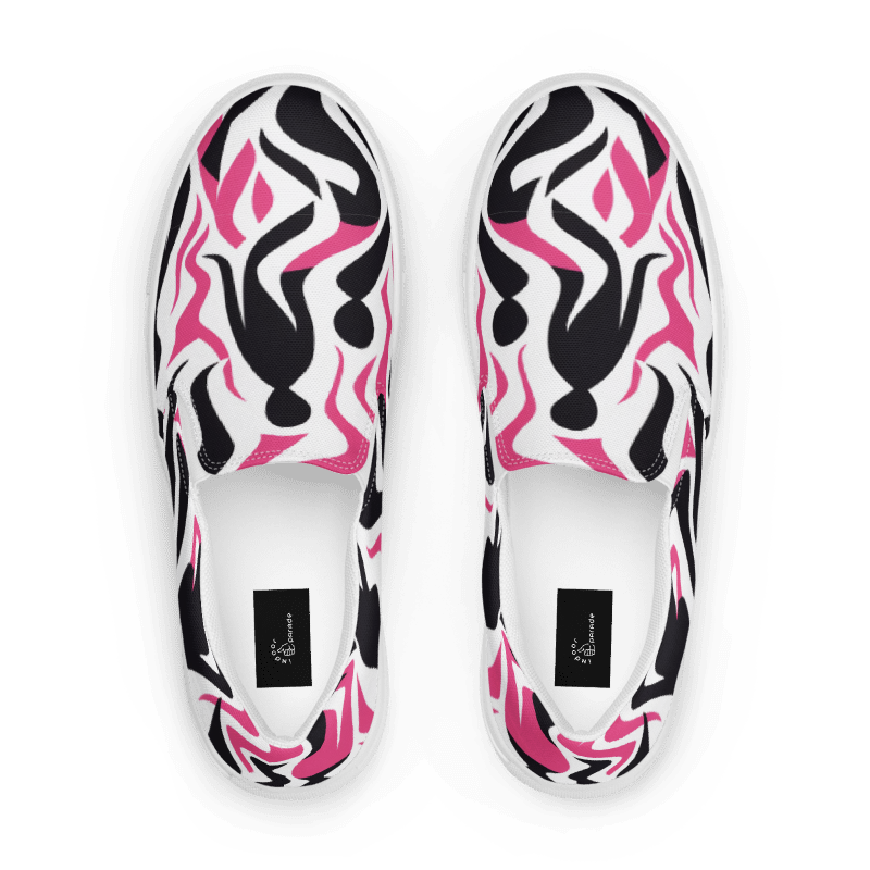 Pink/Black Women’s Slip-ons