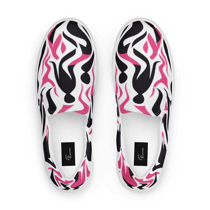 Pink/Black Women’s Slip-ons