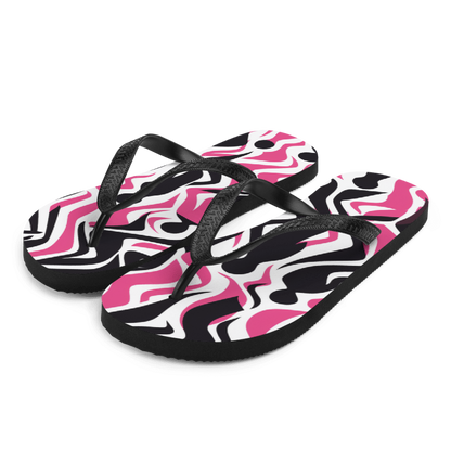 Pink/Black Flip-Flops