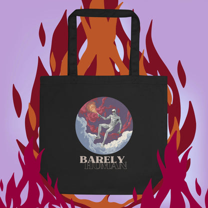 Barely Human Flame Eco Tote Bag