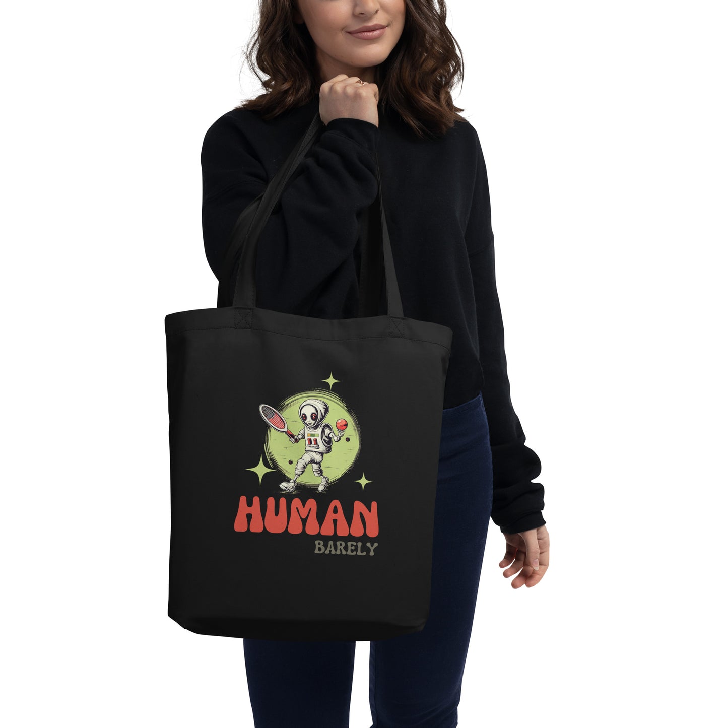 Barely Human Alien Sport Eco Tote Bag