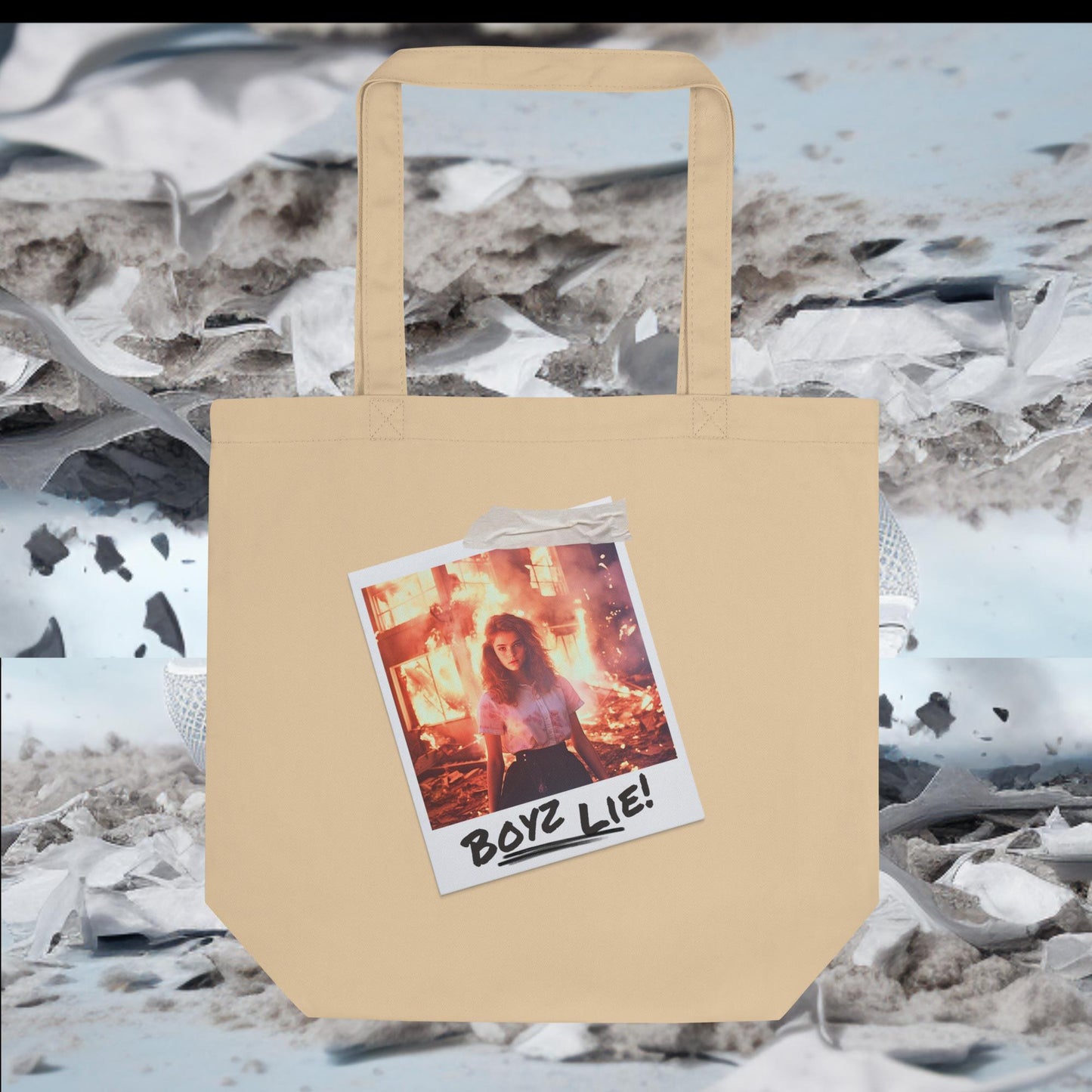 Boyz Lie Photo Tote Bag