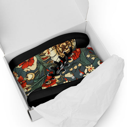 Red Flower Men’s High Tops