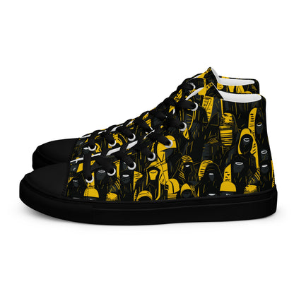 Black and Yellow Men’s High Tops