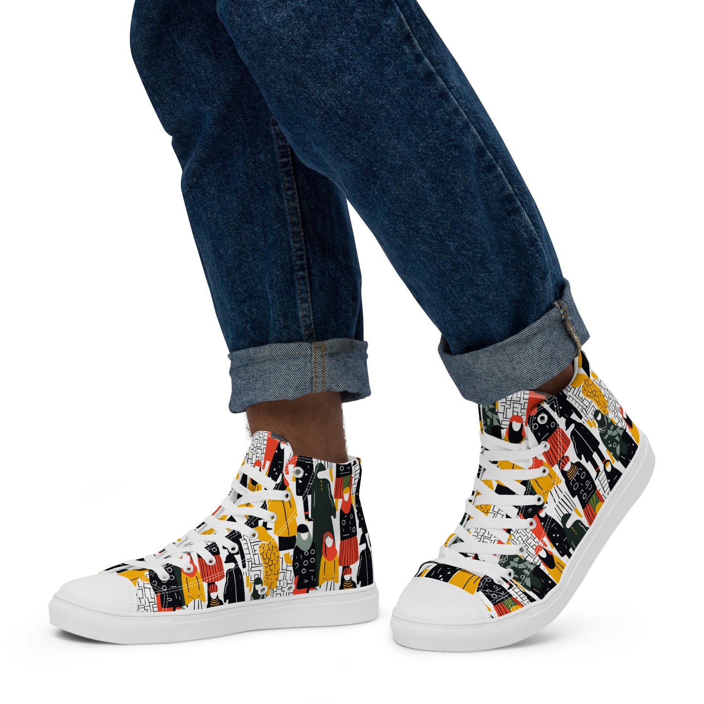 Yellow Mood Men’s High Tops