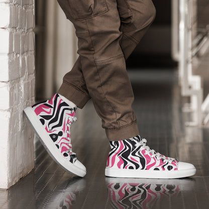 Pink/Black Men’s High Tops