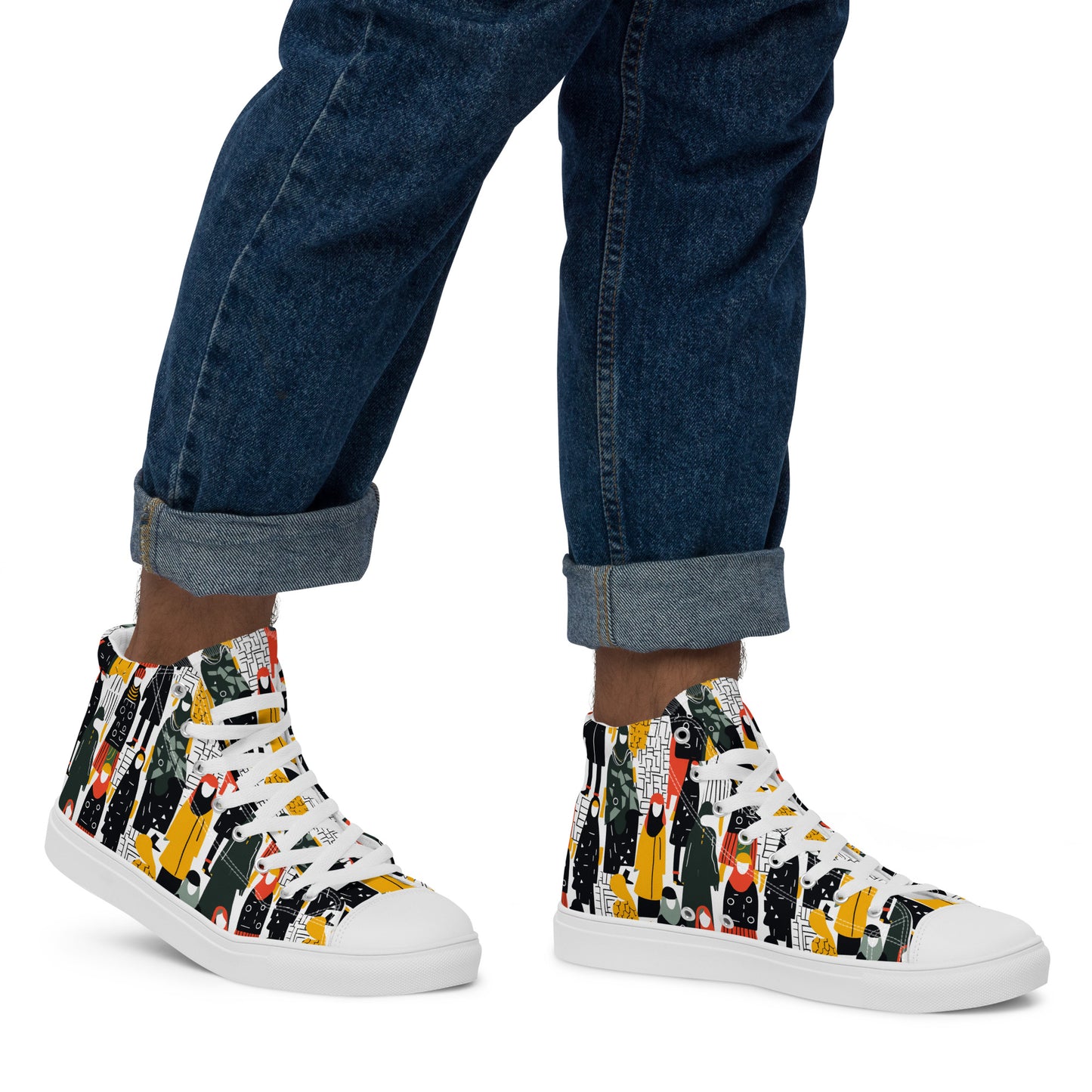 Yellow Mood Men’s High Tops