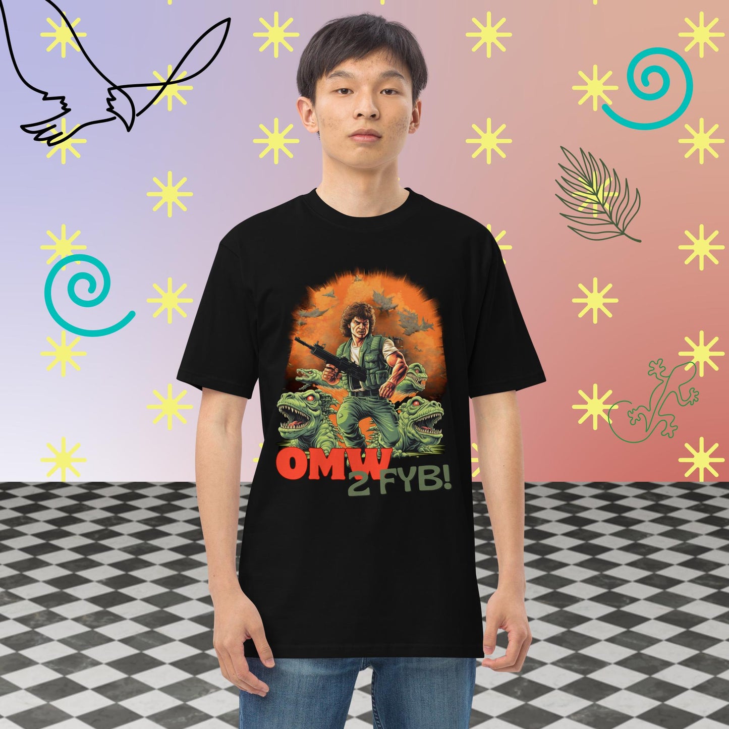 OMW 2FYB (male figure) Tee