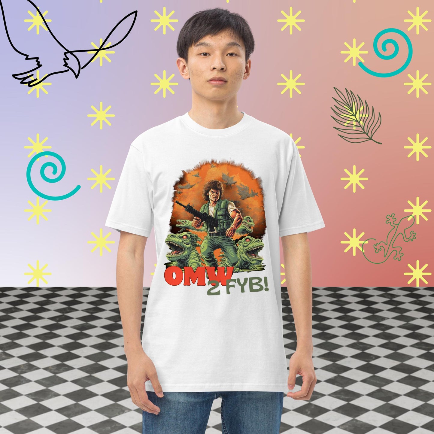 OMW 2FYB (male figure) Tee