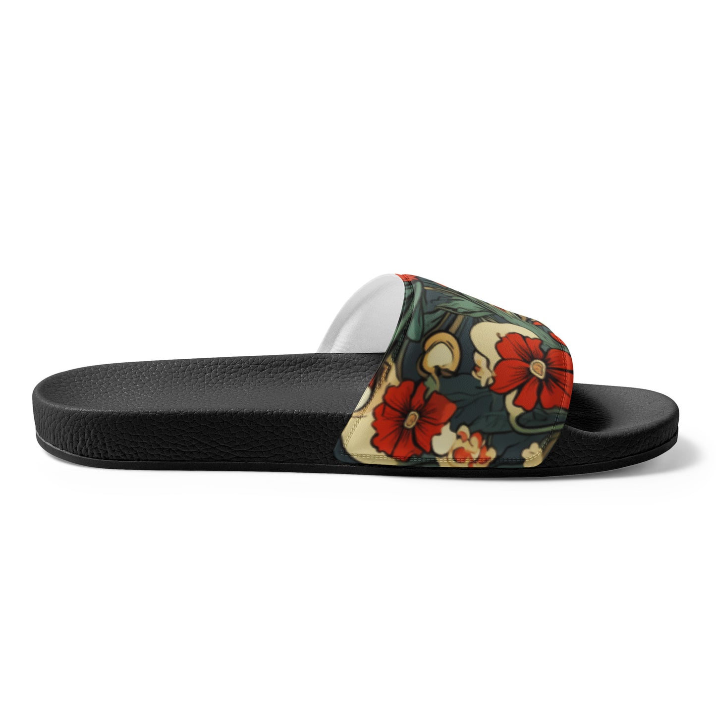 Red Flower Men’s Slides