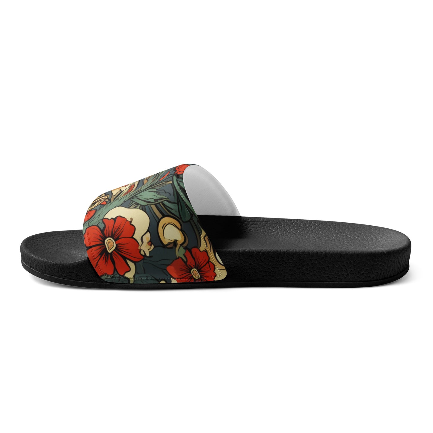 Red Flower Men’s Slides