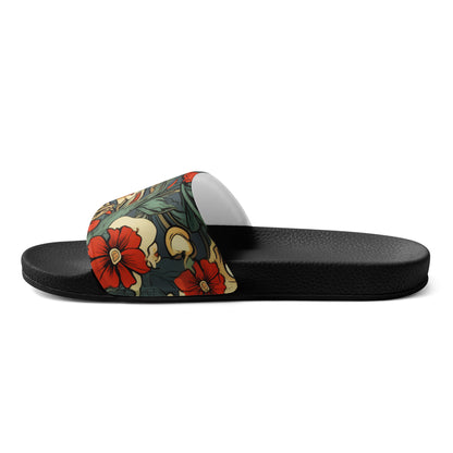 Red Flower Men’s Slides