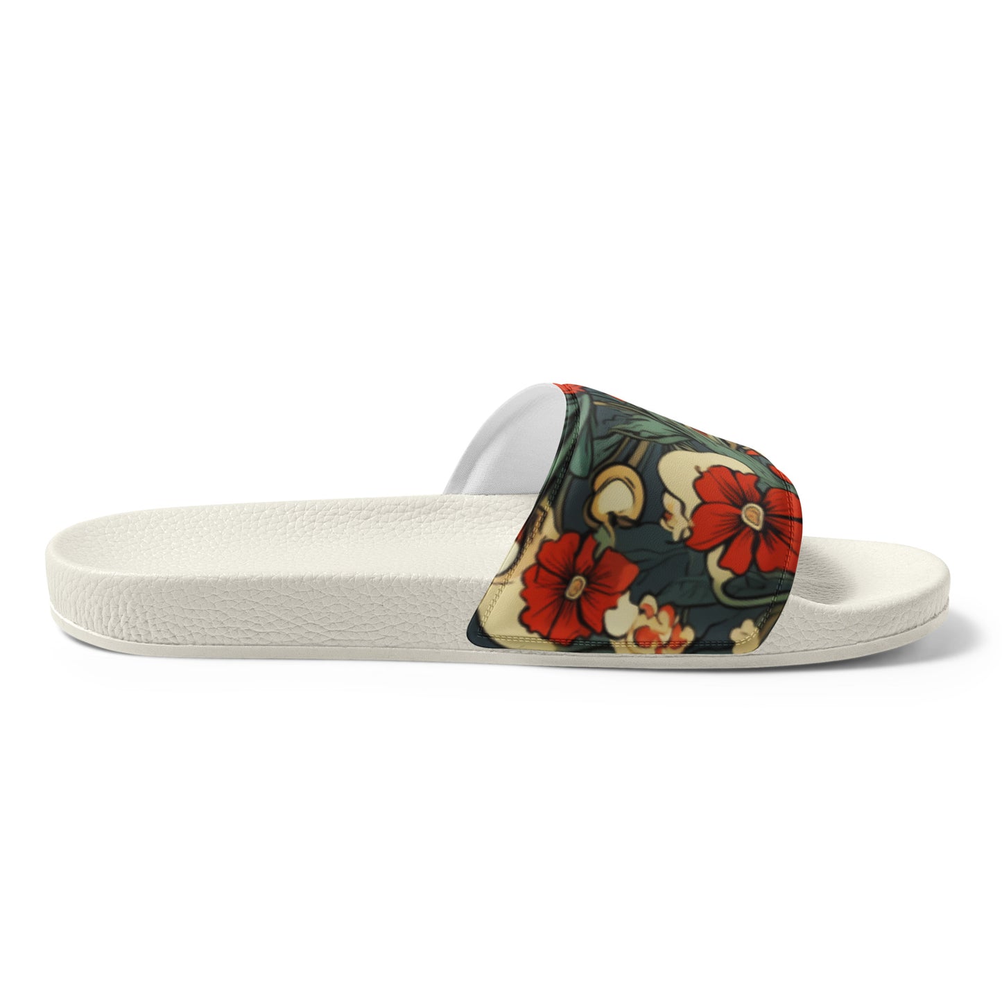 Red Flower Men’s Slides