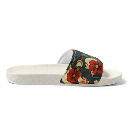 Red Flower Men’s Slides