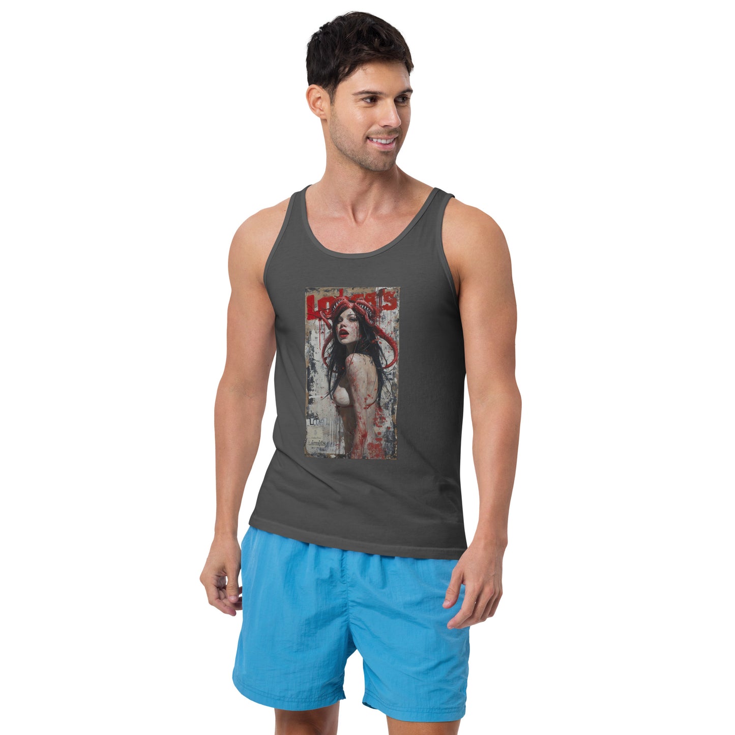 Messy Princess With Long Serpentine Tongue Men's Tank Top