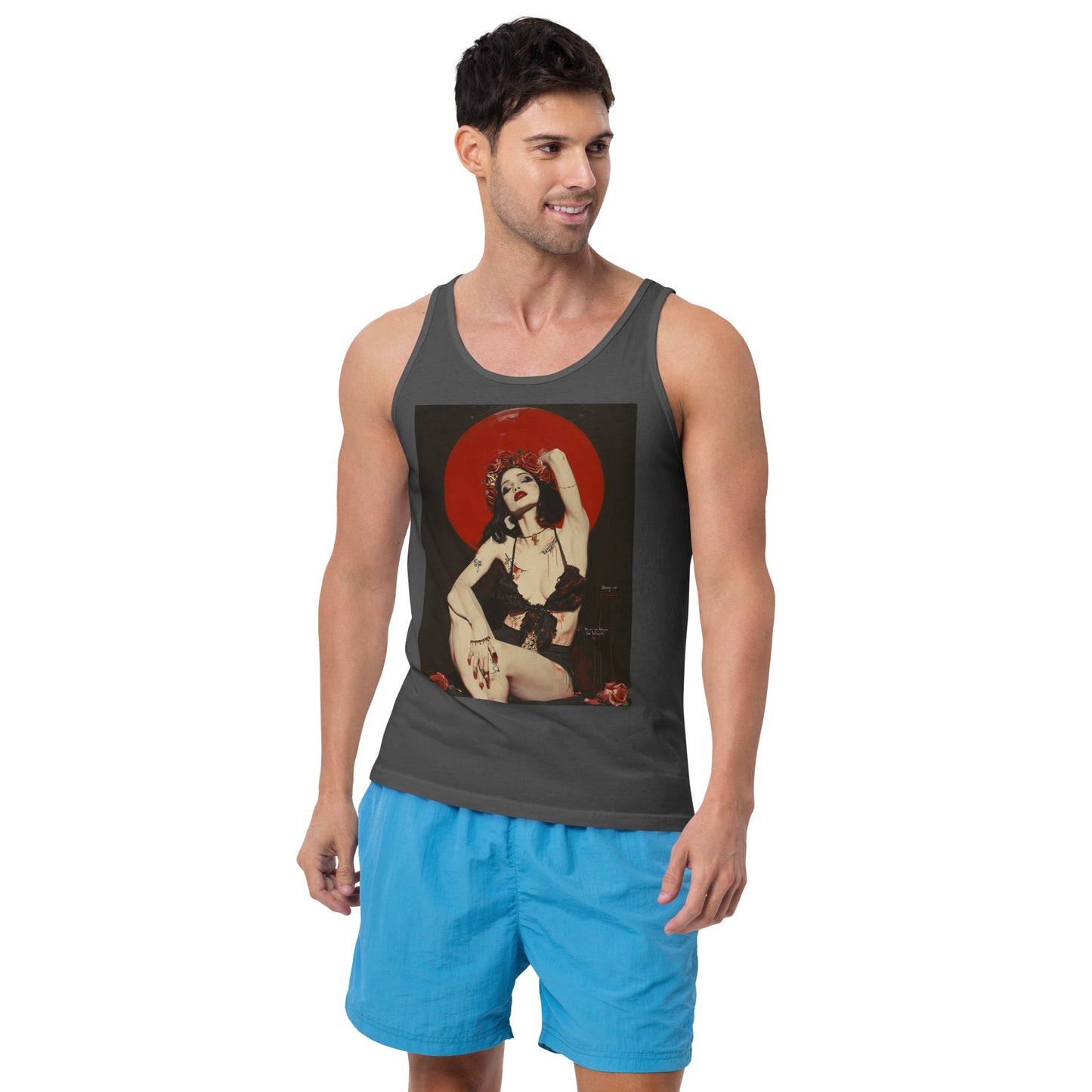 Roses on the Moon Full-body Salome Men's Tank Top