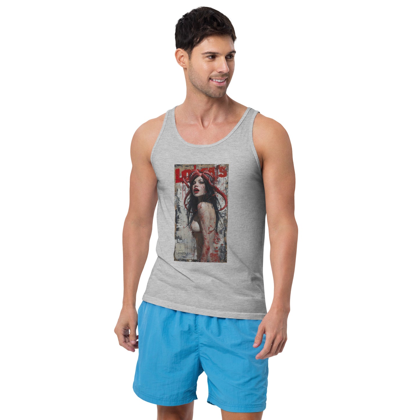 Messy Princess With Long Serpentine Tongue Men's Tank Top