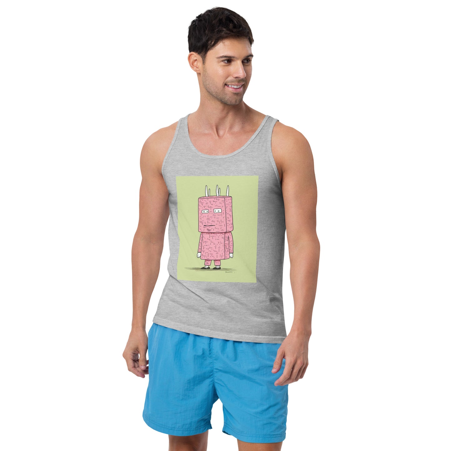 Man With Bag on Head Men's Tank Top