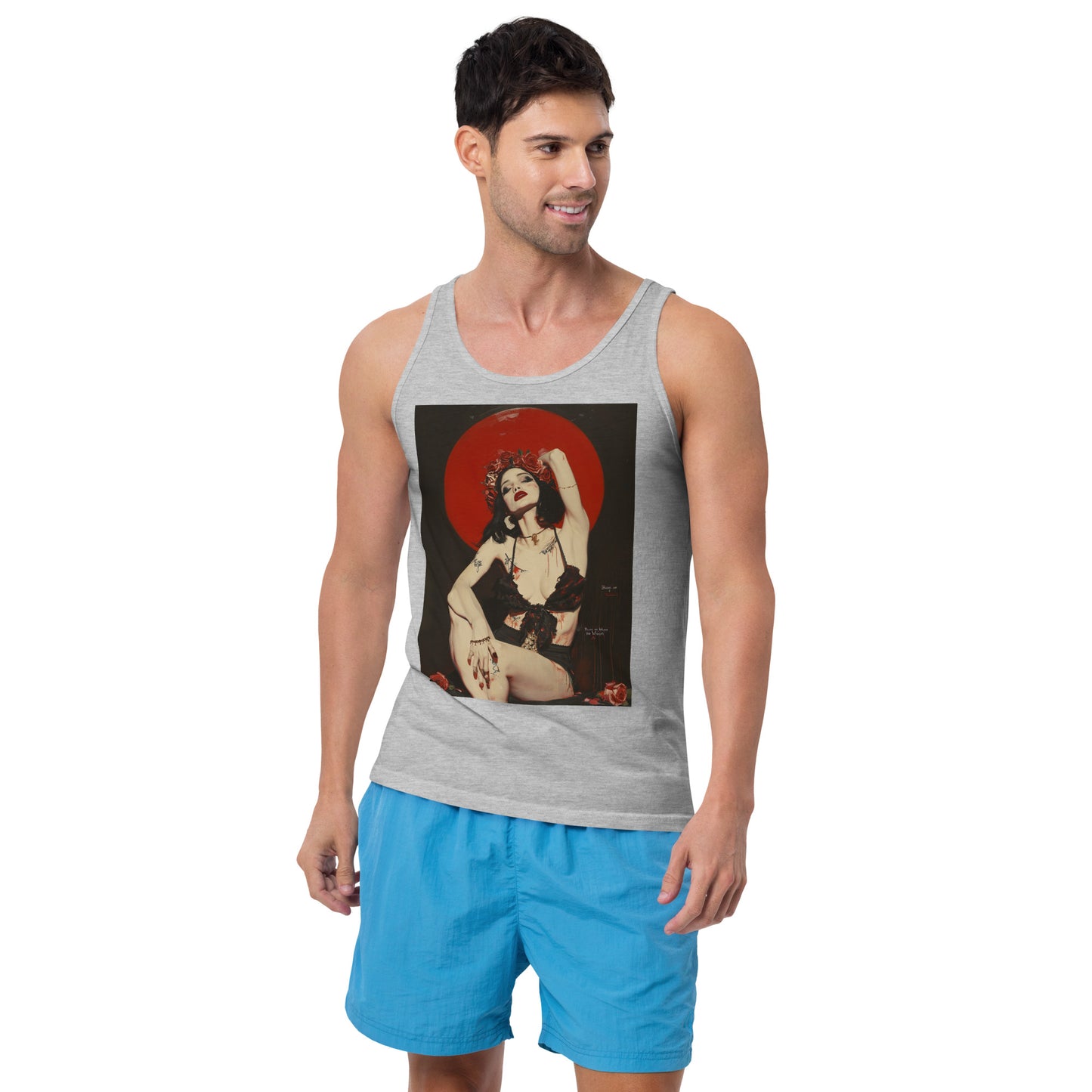 Roses on the Moon Full-body Salome Men's Tank Top