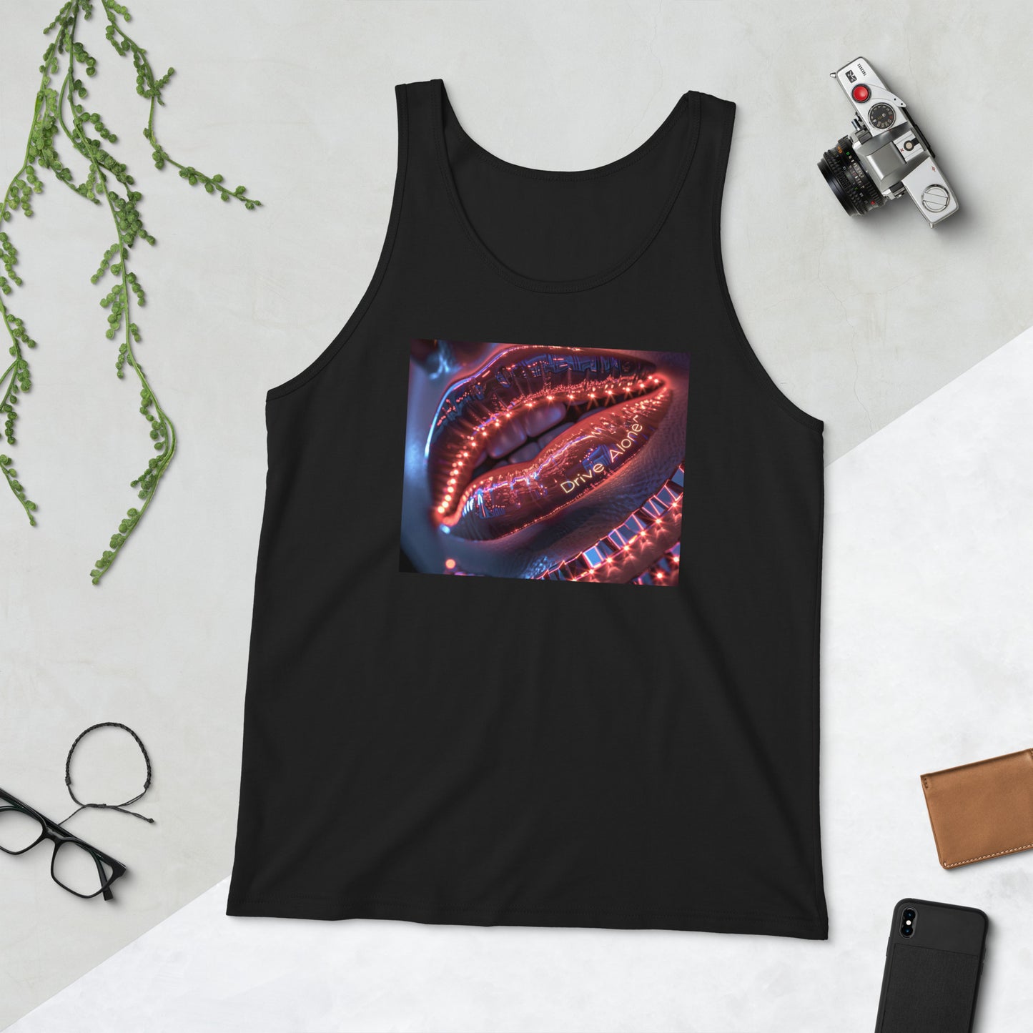 Female Lips Close Up Shot Neo Soul Tank