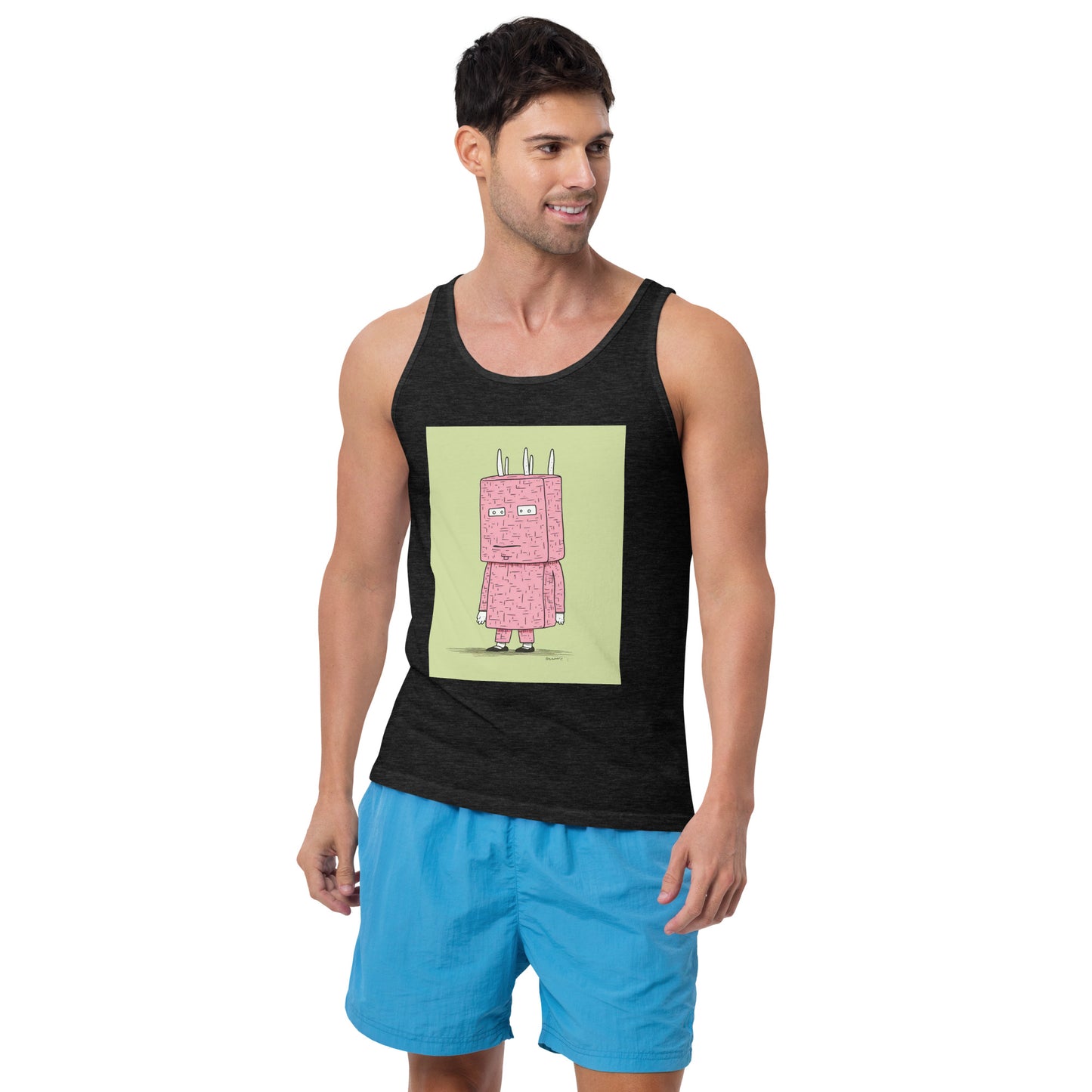 Man With Bag on Head Men's Tank Top