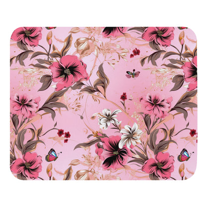 Pink Flower Mouse Pad