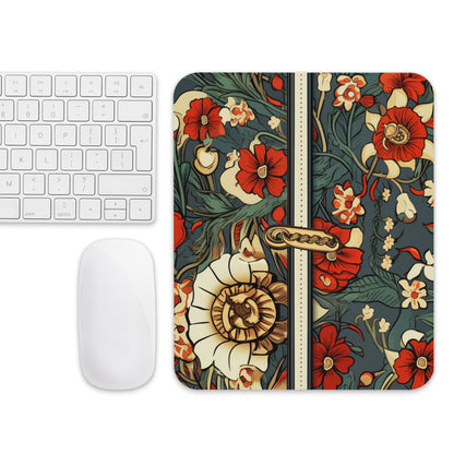 Red Flower Mouse Pad