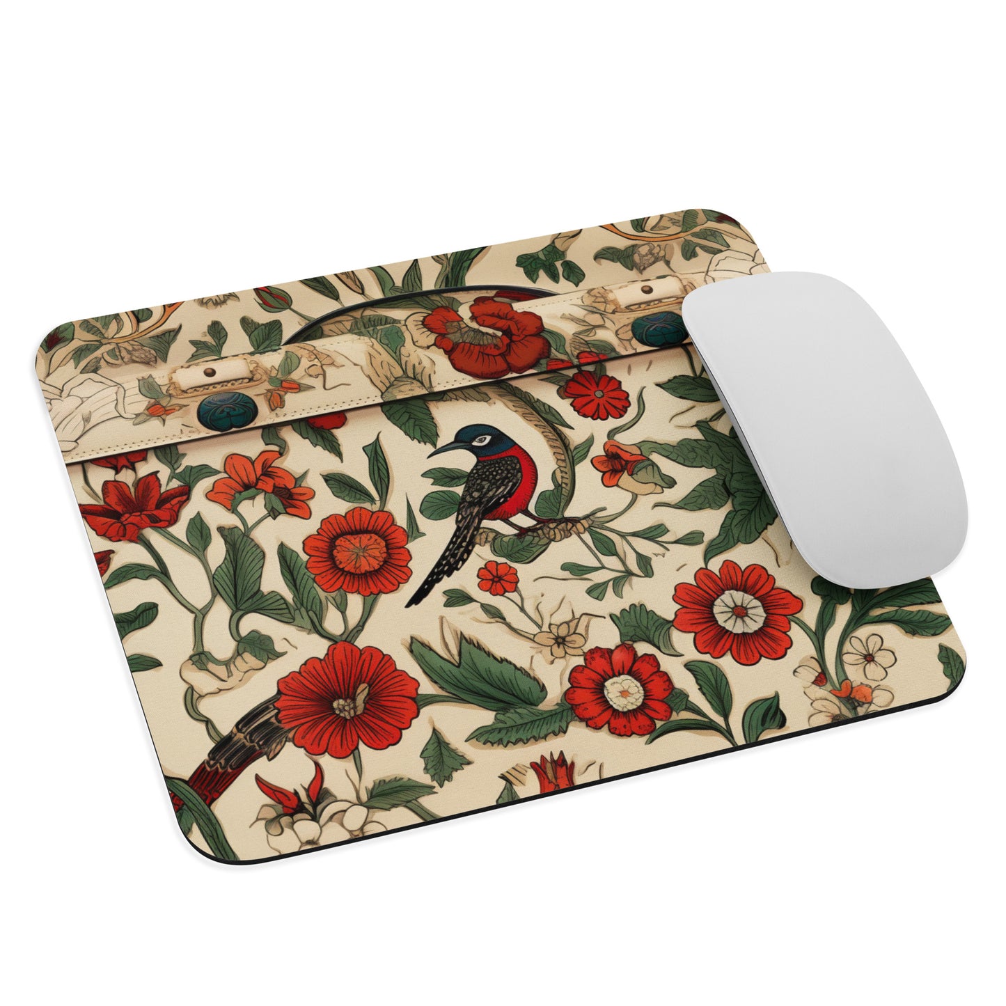 Bird Flower Mouse Pad