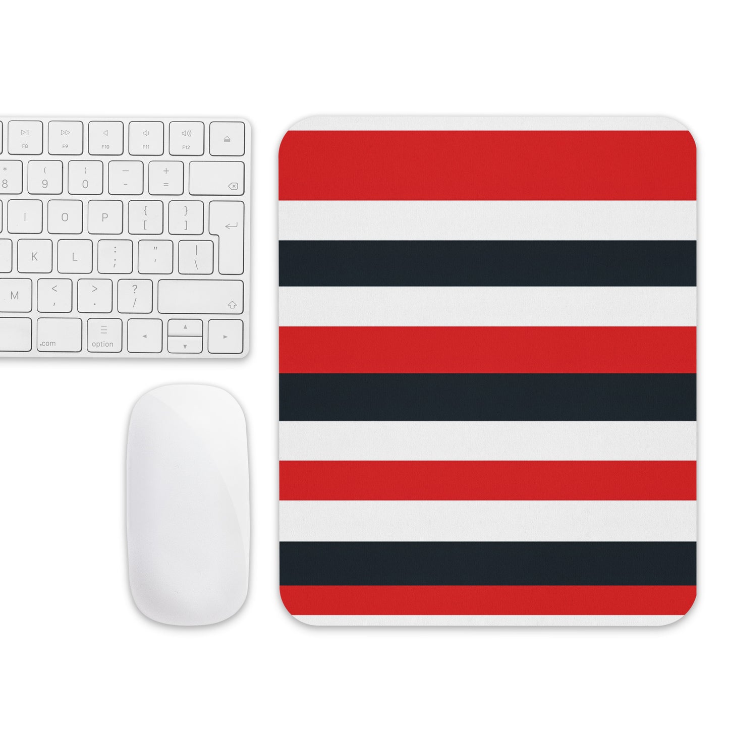 Red Stripes Mouse Pad