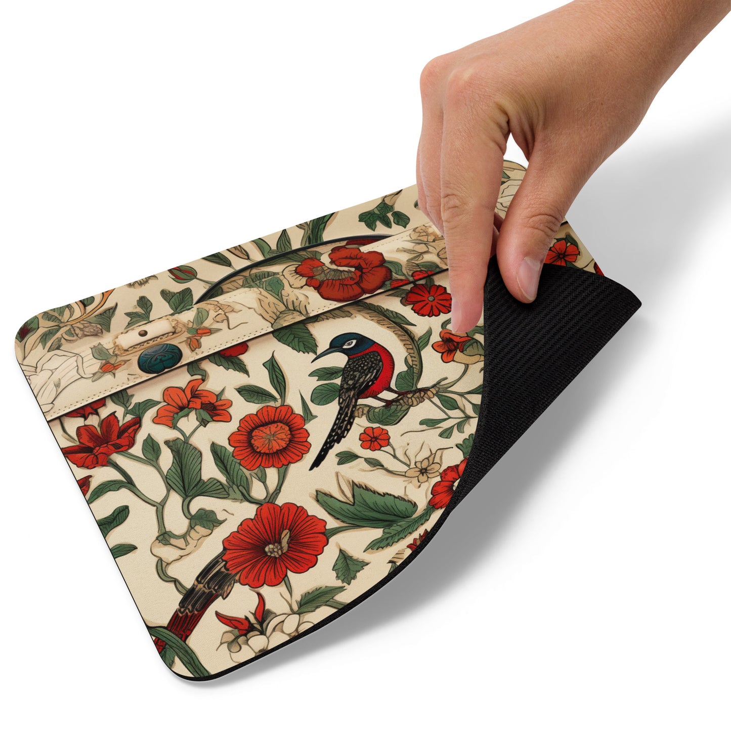 Bird Flower Mouse Pad