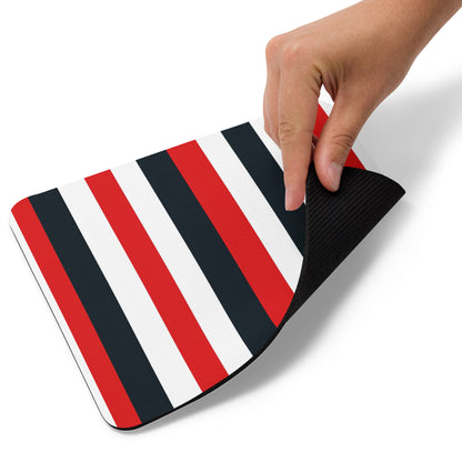 Red Stripes Mouse Pad