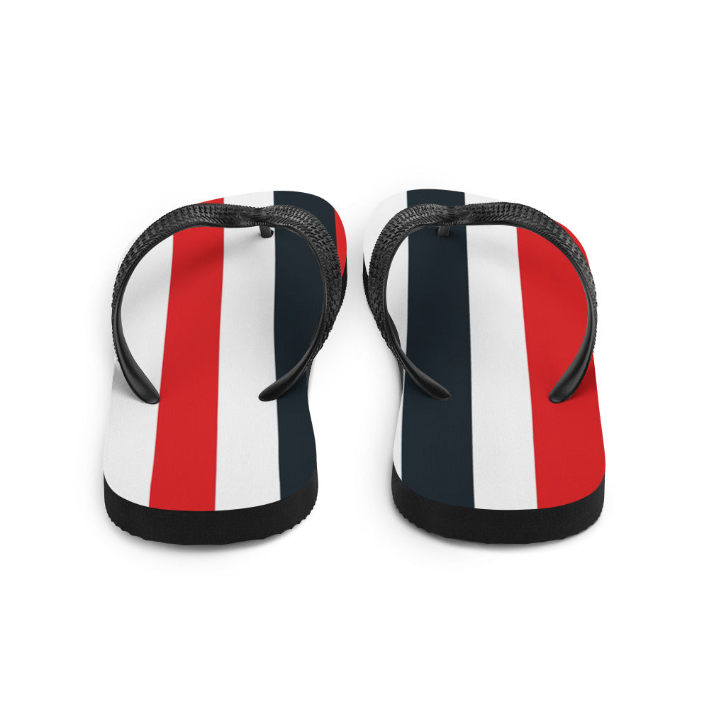 Red Stripes Flip-Flops