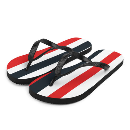 Red Stripes Flip-Flops