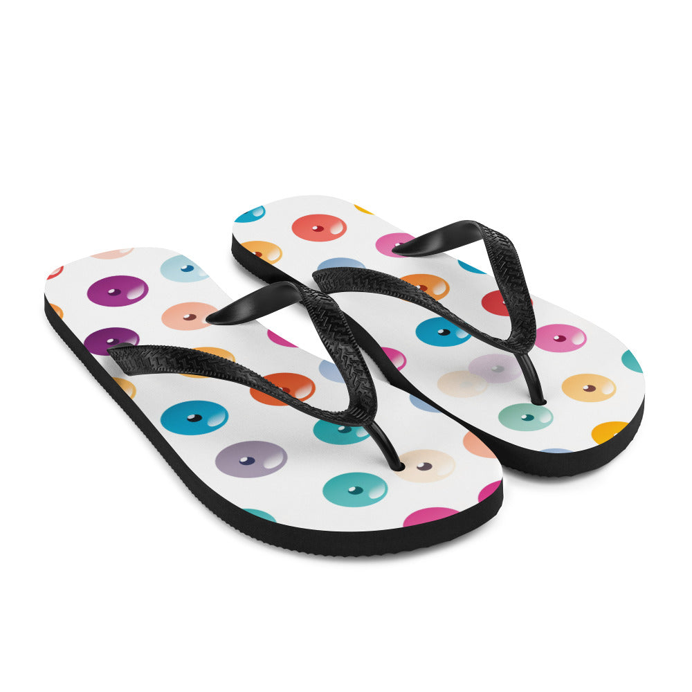 Button Women's Flip-Flops