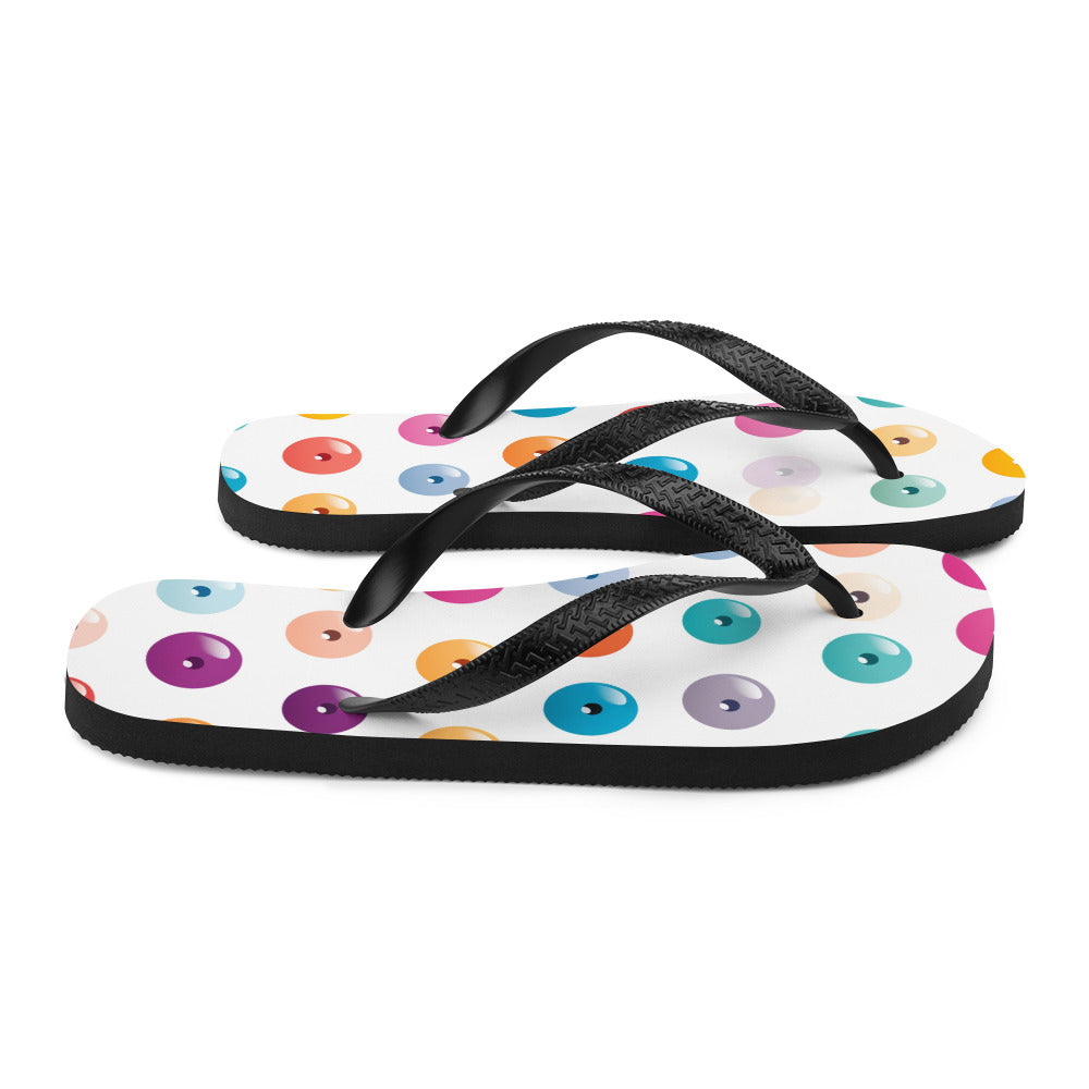 Button Women's Flip-Flops