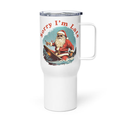 Sorry Santa Travel Mug with Handle