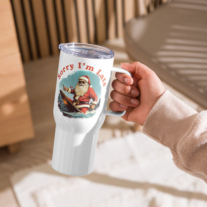 Sorry Santa Travel Mug with Handle