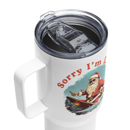 Sorry Santa Travel Mug with Handle