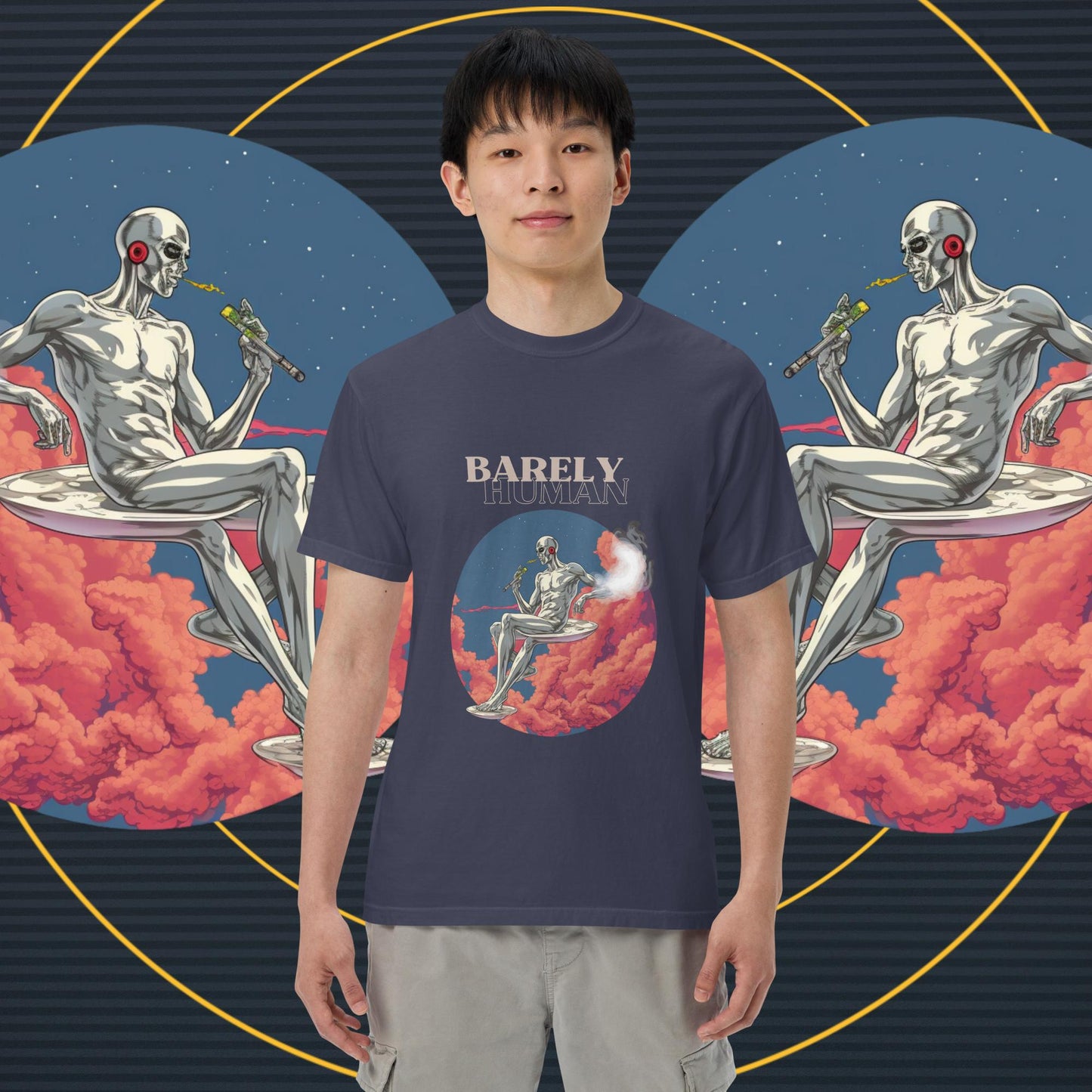 Barely Human Smoking T-Shirt