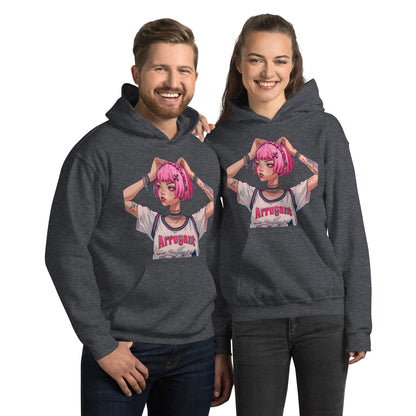 Arrogant Pink Typography Unisex Hoodie