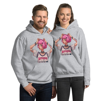 Arrogant Pink Typography Unisex Hoodie