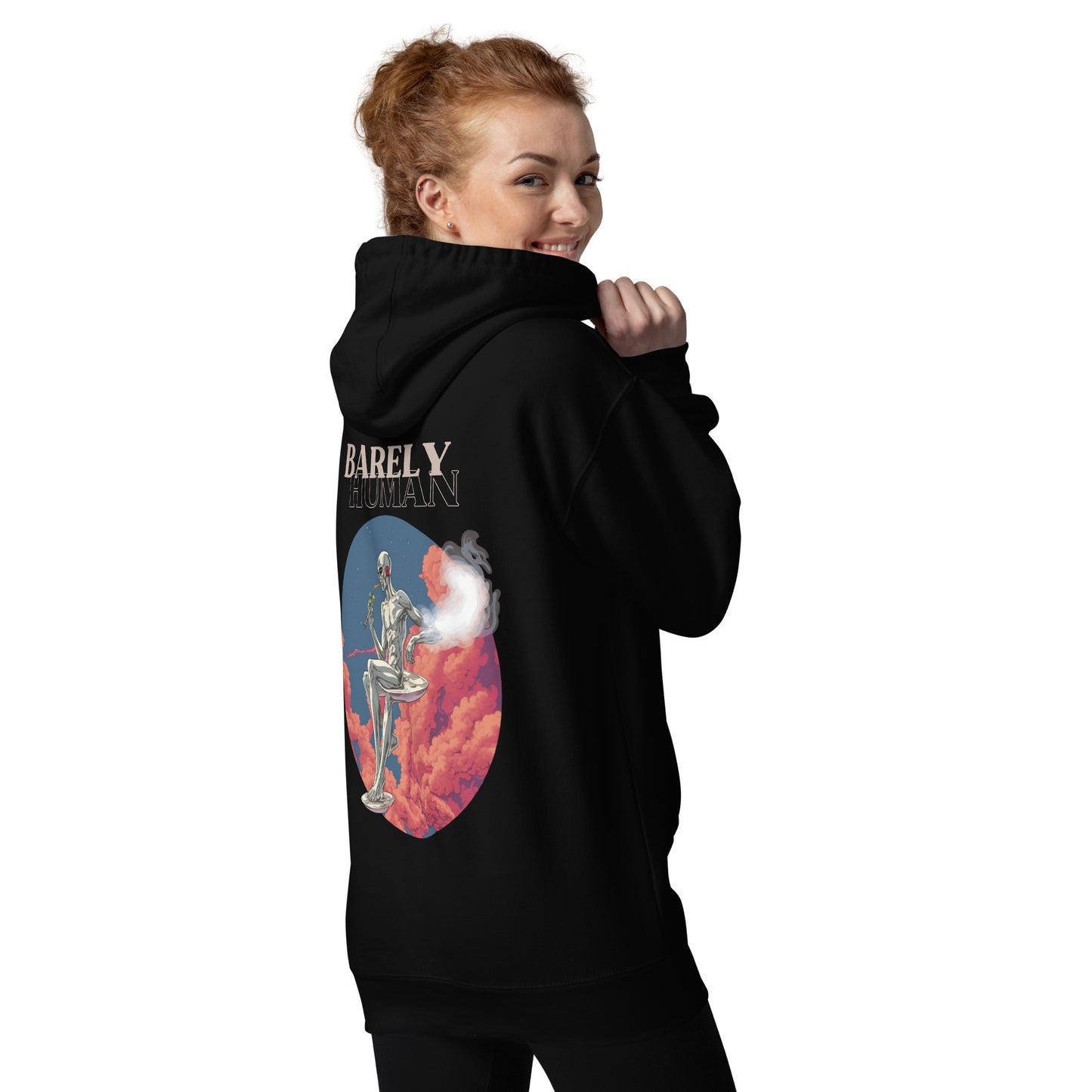 Barely Human Smoking Hoodie